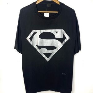 Vintage 1997 DC Comics Superman Black Single Stitch T Shirt Made In USA Size XXL